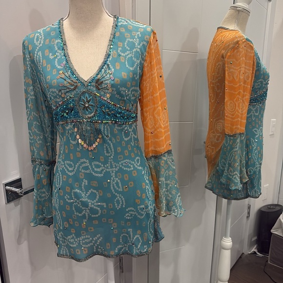 Gorgeous Bohemian Beaded Blouse - Picture 1 of 17